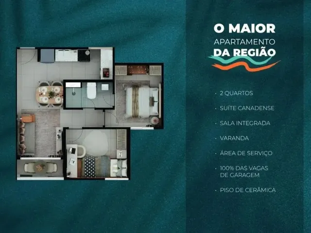 Imagem 11: Imóvel para Venda Possui 47 Metros Quadrados com 2 Quartos em Garapu - Cabo de Santo