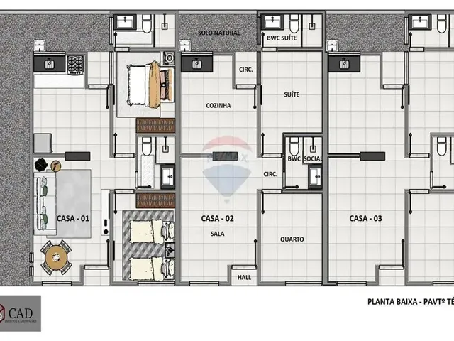 Imagem 11: Prive Costa Dourada 3, Casa Térrea de 02 Quartos, Sendo 01 Suite, no Bairro Garapu Em