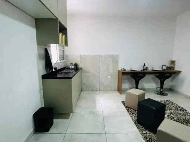 Imagem: O studio possui 1 Dormitório, 1 Banheiro, 16m² de Área,