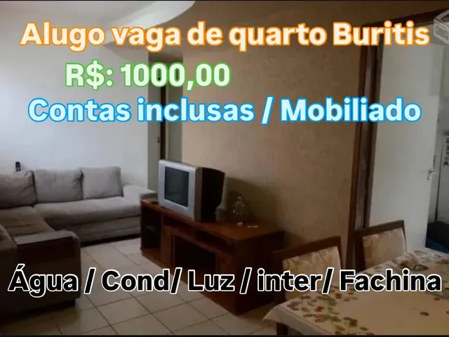 Imagem 1: Quarto Individual para Rapazes Buritis Bh Suite e Garagem