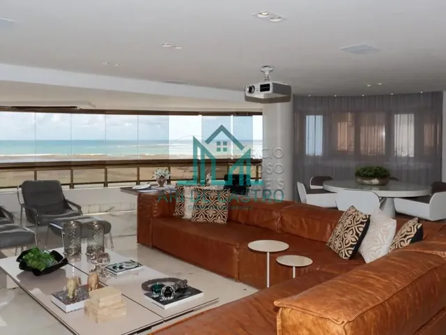 Imagem 1: Cobertura Duplex Beira-Mar com 4 Suítes, Piscina, Academia, 6 vagas com 616m² na Praia