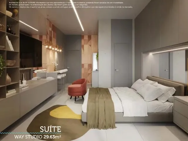 Imagem 6: Apartamento 1 Quarto com Varanda a 4 Quadras da Praia (Way Residence