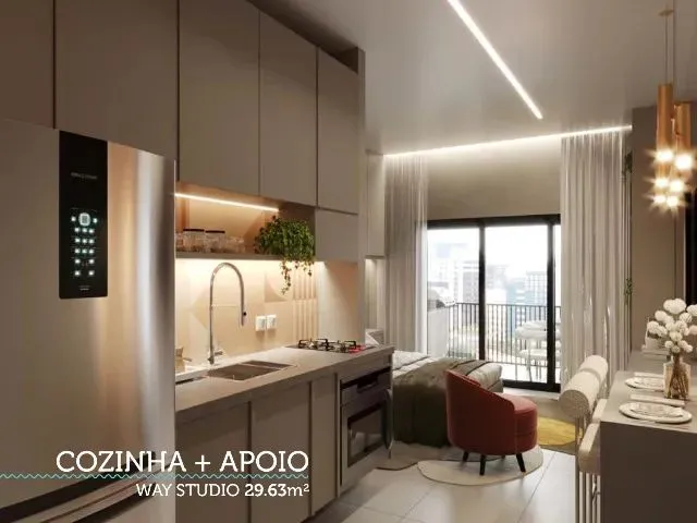 Imagem 5: Apartamento 1 Quarto com Varanda a 4 Quadras da Praia (Way Residence