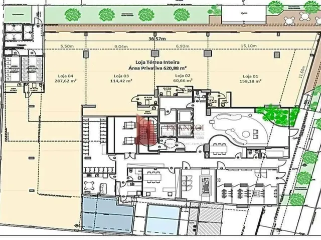 Imagem 2: Locação- Sala Térrea 115M²