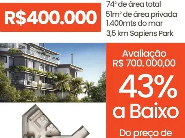 Imagem: Apartamento para Venda Tem 51 Metros Quadrados