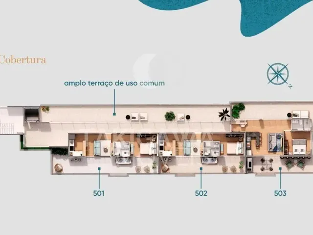 Imagem 6: Apartamento para Venda em Florianópolis, Cachoeira do Bom Jesus, 1 Dormitório, 1