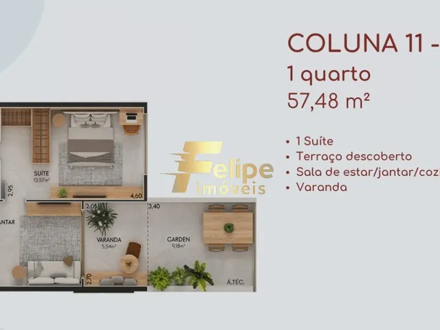 Imagem 9: MAIS NOVO EMPREENDIMENTO SURGINDO! APARTAMENTO DE 02 QUARTOS, SENDO 01 SUÍTE, LAZER