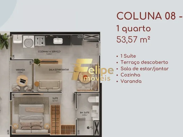Imagem 14: MAIS NOVO EMPREENDIMENTO SURGINDO! APARTAMENTO DE 02 QUARTOS, SENDO 01 SUÍTE, LAZER