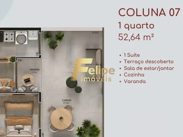 Imagem 13: MAIS NOVO EMPREENDIMENTO SURGINDO! APARTAMENTO DE 02 QUARTOS, SENDO 01 SUÍTE, LAZER