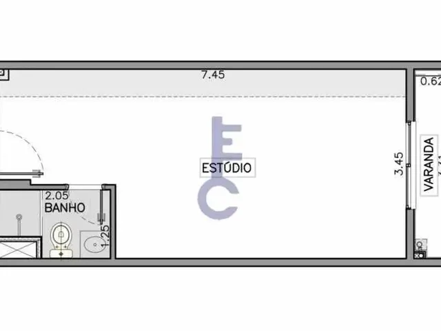 Imagem 1: Studio Residencial Santo Cristo