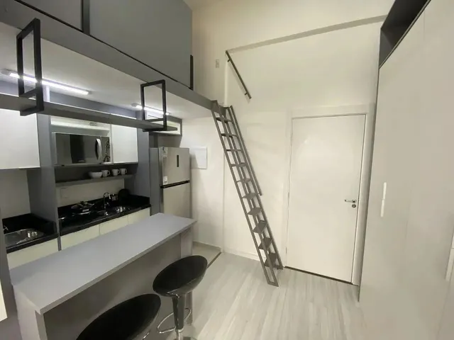 Imagem: Ecoville Studio Mobiliado com Mezanino