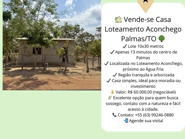 Imagem: Casa Palmas Próxima Ao Centro