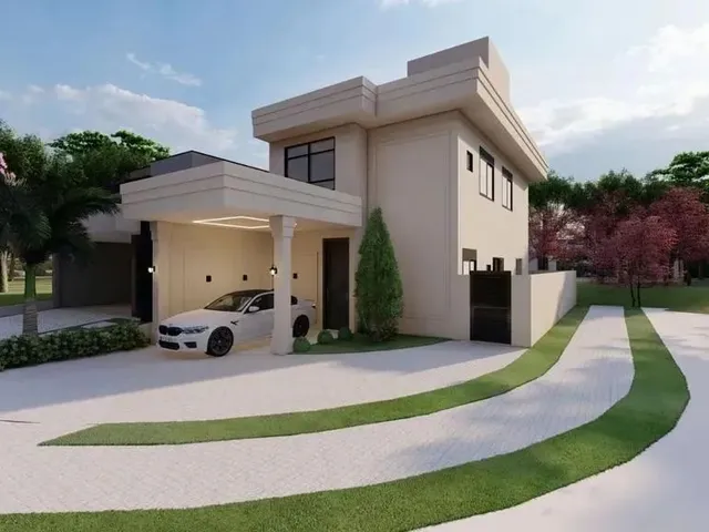 Imagem: A casa em condomínio possui 3 Dormitórios, 3 Suítes, 4