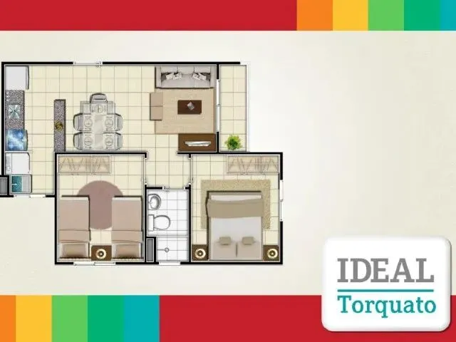 Imagem 4: Ideal Torquato Sem Caução / com Varanda 2º Andar (Água de Poço e Gás Encanado
