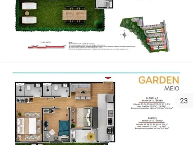 Imagem: Aptos de 2 Quartos, Suíte, Cond. Com Piscina