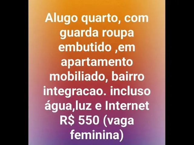 Imagem 1: Alugo Quarto Vaga Feminina