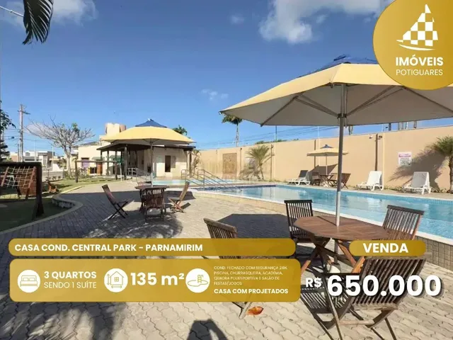 Imagem: Casa À Venda, 3 Quartos, 3 Suítes, 3 Vagas