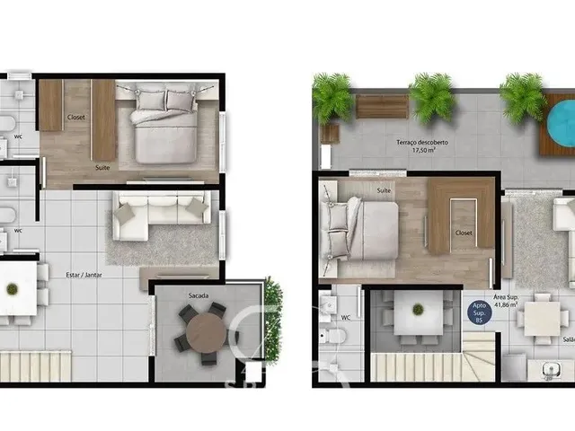 Imagem 9: Cobertura Duplex 3 Quartos Boa Vista Curitiba