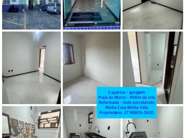 Imagem: Ap 2 Quartos 900M da Praia do Morro Garagem