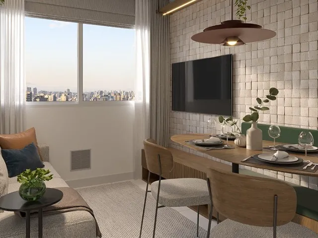 Imagem: O apartamento possui 2 Dormitórios, 1 Banheiro, 33m² de
