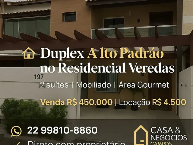 Imagem: Duplex Alto Padrão no Veredas - 2 Suítes