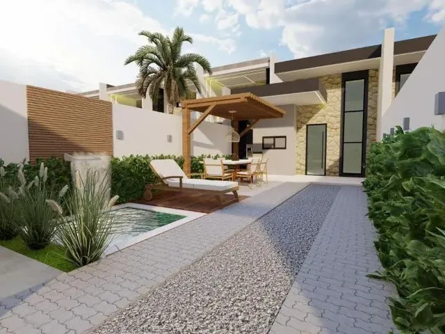 Imagem 3: Casa Plana com Dois Suítes no Eusébio - Encantada - 75M²