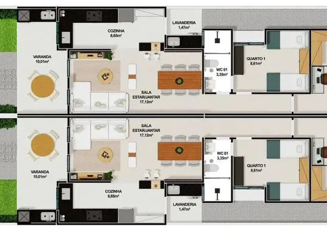 Imagem 4: Casa Plana com Dois Suítes no Eusébio - Encantada - 75M²