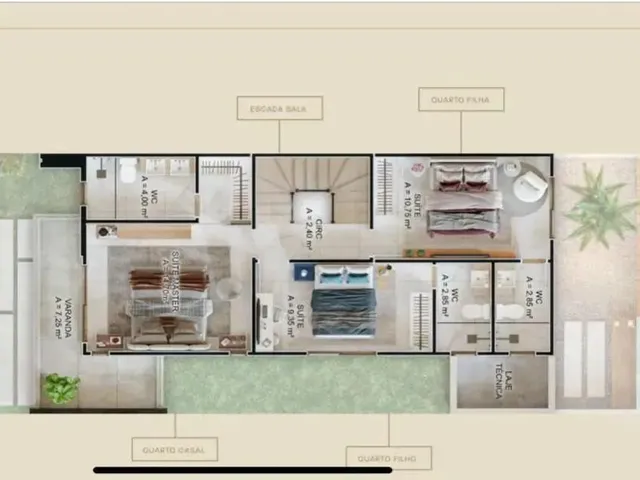 Imagem 2: Excelente Casa Duplex em Condominio Fechado no Centro do Eusébio