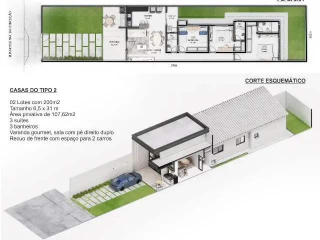 Imagem 2: Casa com Três Suítes - Eusébio