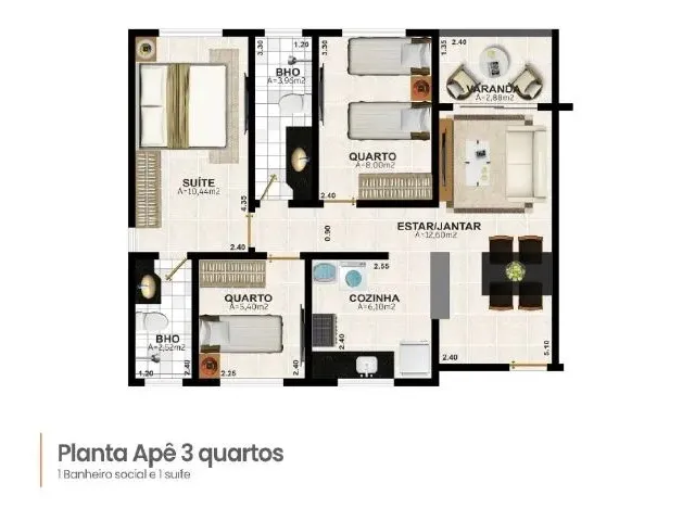 Imagem 10: Apartamento Próximo Ao Shopping Caucaia Cod0249
