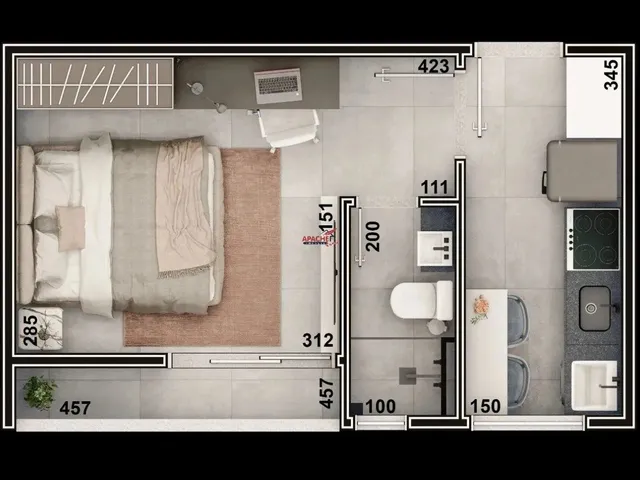 Imagem 4: Studio para Venda no Bairro santa Luzia, Varginha Mg