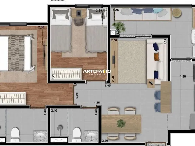 Imagem 11: Apartamento com 2 Dormitórios no São Francisco em Passos/Mg