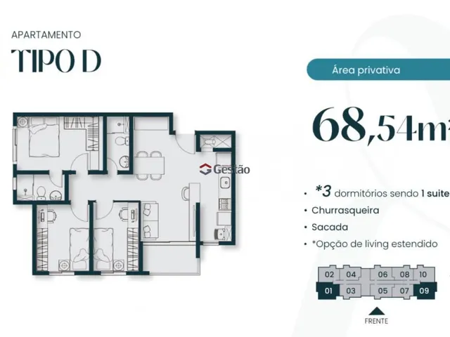 Imagem 14: Lançamentos de Apartamentos de 2 e 3 Dormitórios com Sacada no Centro de Canoas