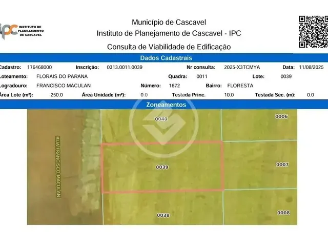 Imagem: Terreno a Venda no Florais Codigo 149288