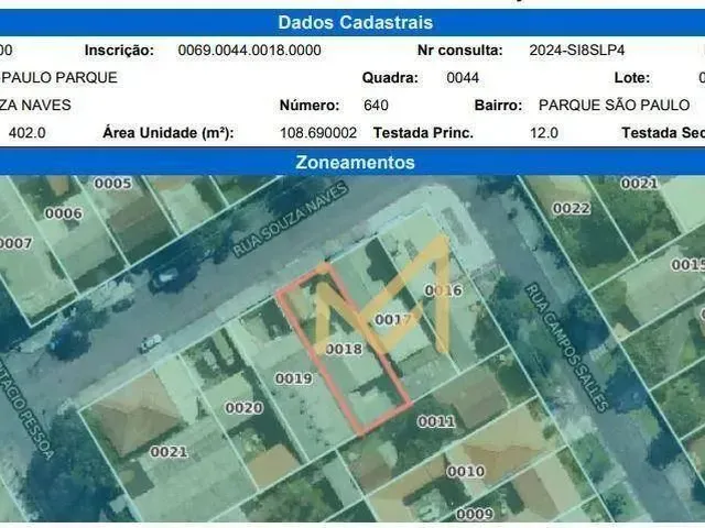 Imagem: Terreno À Venda, 402 M² por R$ 600.000,00