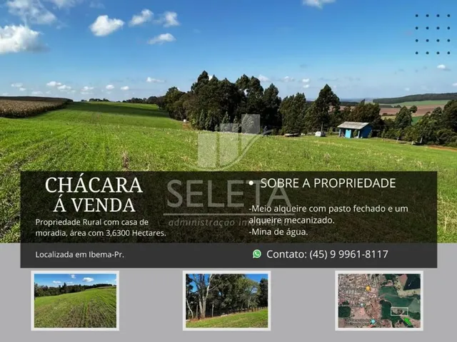 Imagem: Chácara À Venda, Centro, Ibema - Pr