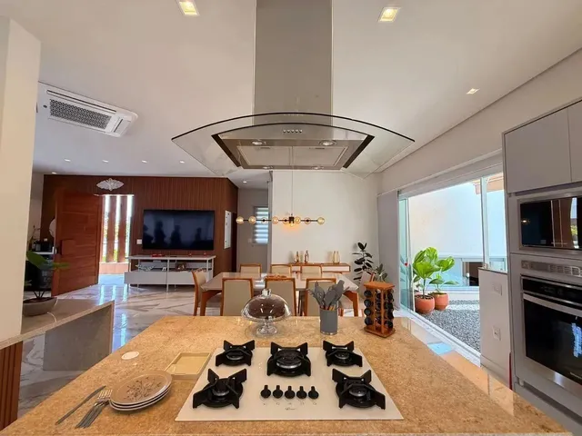 Imagem 14: Espetáculo de Casa Alto Padrão 4 Suítes e Escritório Totalmente Mobiliada Piscina