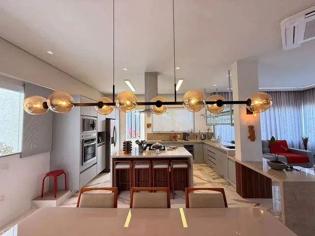 Imagem 2: Espetáculo de Casa Alto Padrão 4 Suítes e Escritório Totalmente Mobiliada Piscina