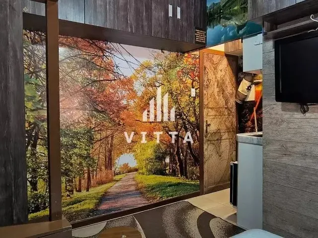 Imagem: O apartamento possui 1 Dormitório, 1 Banheiro, 1 Vaga na
