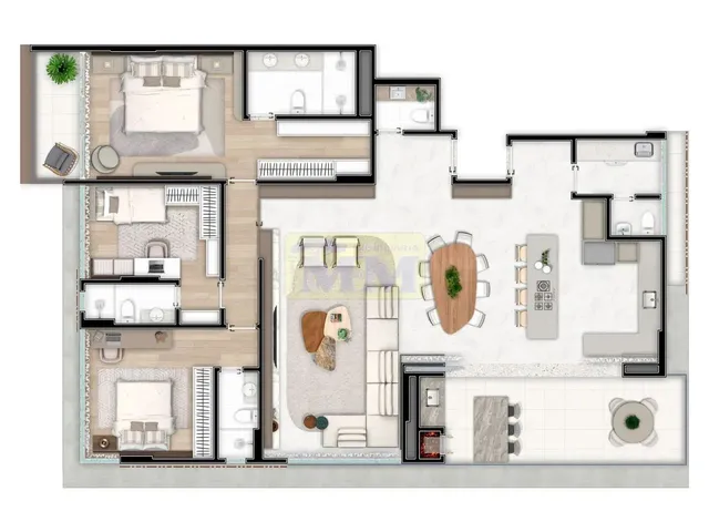 Imagem 3: Apartamento de Alto Padrão no Edifício Rio Maggiore - Viva o Extraordinário!
