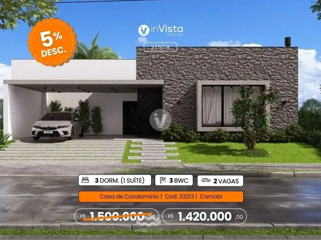 Imagem: Casa Nova com 3 Dormitórios(Uma Suíte