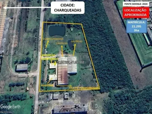 Imagem: Complexo Indl. 4.235M², Charqueadas/Rs