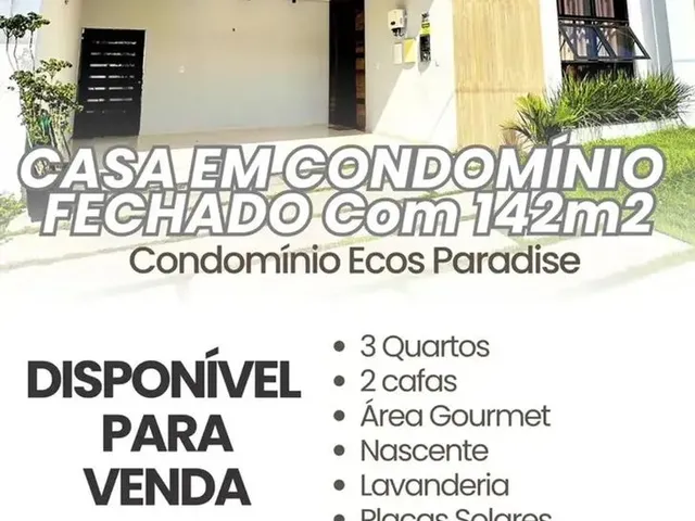 Imagem: Casa a Venda - Cond. Ecos Paradise