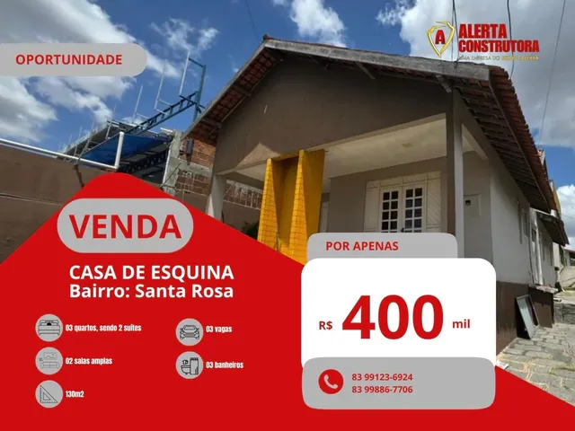 Imagem: Casa de Esquina À Venda no Bairro santa