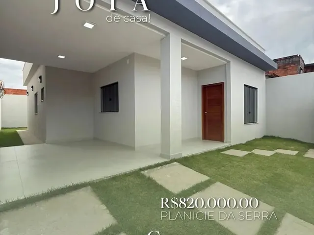 Imagem 1: Casa Linear - 3 Quartos com Suíte e Área Gourmet - Res. Solar do Porto (Planicie Da