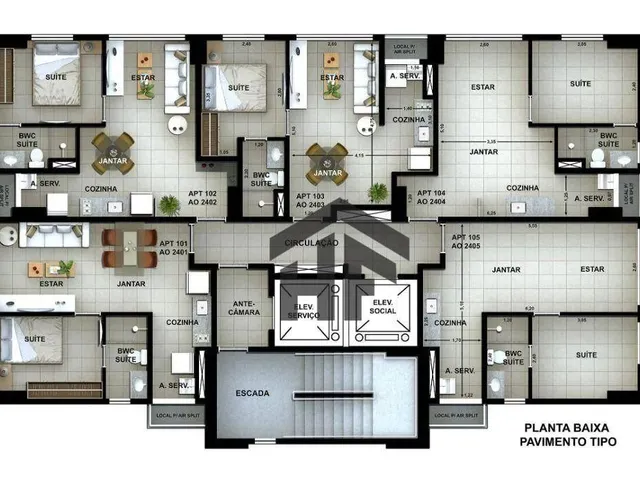 Imagem 11: Apartamento com 1 Quarto de Lançamento em Piedade, Jaboatão dos Guararapes - Pernambuco