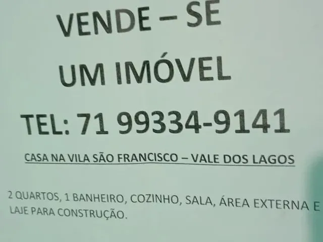 Imagem: Casa 2 Quartos no Bairro Vale dos Lagos