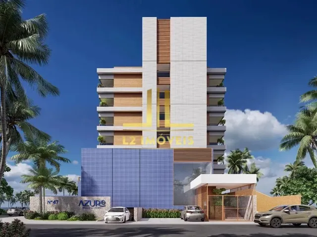 Imagem 6: Lançamento - Quarto e Sala Frontal com Terraço - 56M² - Azure Beach - Pedra do Sal
