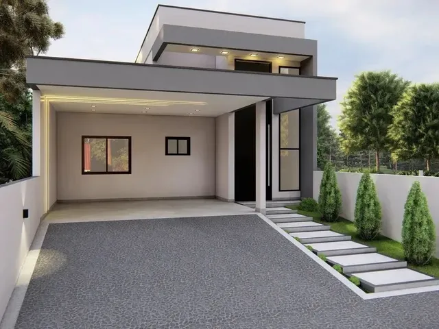 Imagem 4: Casa Térrea À Venda com 1 Suíte Master com Closet em Condomínio Fechado na Cidade De