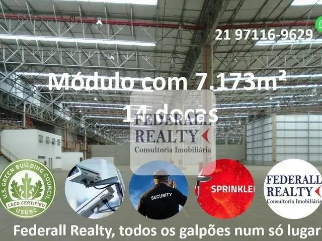 Imagem: O depósito possui 5 Vagas na garagem, 7.173m² de Área e